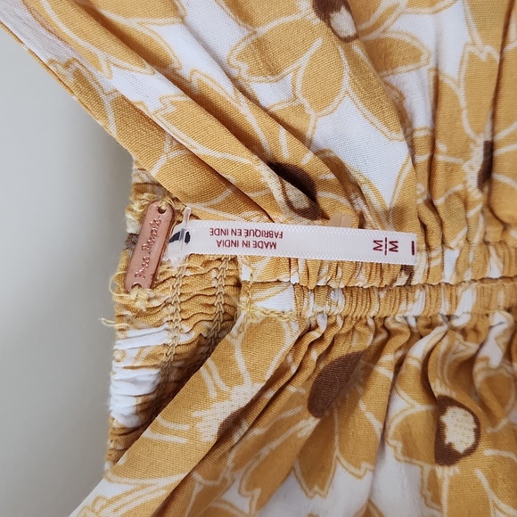 Free People Rosalee Sunflower Dress M - Picture 8 of 9